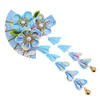 Japanese Style Women Flower Hair Clip Tassel Hair Ornament Kimono Decor Fabric Hanfu Hairpin Accessories For Christmas Party Costume Gift
