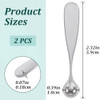 Smallcat 2 Pcs Eye Cream Applicator Metal Eye Roller For Puffy Eyes Cream Applicator For Face Rollers Massager Tool For Women Reducing