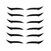 Heitign Eyelid Stickers 6 Pairs Stage Play Makeup Tools Anti Smudge And Anti Sweat Black