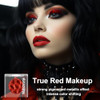 De Lanci Chameleon Red Glitter Eyeshadow Highly Pigmented Single Metallic Glitter Eye Shadow Palette Intense Color Shifting Chrome True Red