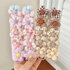 20Pcs Girls Hair Ties Toddler Hairties No Damage Colorful Flower Hair Ties Kids Hairties Baby Hair Bands Small Ponytail Holders Soft Hairtie
