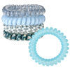 Jjunw 5 Pcs Spiral Hair Ties No Damage No Crease Large Elastic Waterproof Ponytail Holders For Thick And Thin Hair Color B