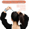 Jjunw 5 Pcs Spiral Hair Ties No Damage No Crease Large Elastic Waterproof Ponytail Holders For Thick And Thin Hair Color B