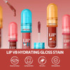 Lip Vb Hydrating Gloss Stain Lip Tint Gloss With 12Hr Hydration Long Lasting Moisture And Shine Smooth Lip Stain With Glossy Finish Non