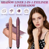 Hongyunda Shadow Liner 2 In 1 Eyeliner And Eyeshadow Waterproof Eye Shadow Crayon Smooth Easy To Color Duo Eyeshadow Stick For Effortless