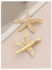 Makemechic Women S 2 Pcs Starfish Hair Clips Pearl Barrettes Hairpins