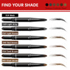 Maksure Browcharm Microblading Eyebrow Pencil 0.1Mm Ultra Fine Tip 3 In 1 Waterproof Eyebrow Pencil With Eyebrow Powder And Eyebrow Brush