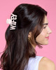 Xo Fetti Wifey Claw Hair Clip White Marble Acrylic Bachelorette Accessory Bride Gift Bridal Shower Wedding Day Bride To Be