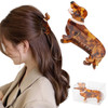Dachshund Gifts For Women Small Acetate Animal Dachshund Dog Hair Clips