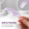 8Pcs Purple Washable Eyebrow Stencils With 8 Styles Reusable Eyebrow Stencil Eyebrow Template Eyebrow Shaping Kit With Handle And Strap For