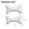 Jiaduo 5 Inch Large Bone Hair Clips 2Pc White Plush Bone Shoe Accessories