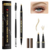 Eyebrow Pen Soleira Waterproof Eyebrow Pencil With 4 Tip Microblading Eyebrow Pen And Dual Ended Eyebrows Brush For Natural Looking Brows