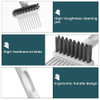 Brush Cleaning Tool 2 In 1 Comb Cleaner Effective Hairbrush Cleaner Small And Portable Suitable For Travel Good Comb Brush For Women Grey