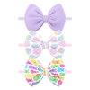 Lanmerry Easter Bows For Girls Bunny Baby Girl Headbands Easter Hair Bows Rabbit Eggs Bow Toddler Hair Accessories Infant Bows Headband