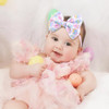 Lanmerry Easter Bows For Girls Bunny Baby Girl Headbands Easter Hair Bows Rabbit Eggs Bow Toddler Hair Accessories Infant Bows Headband