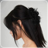 1 Pcs Black Feather Claw Clip Ostrich Hair Clip Hairgrip Retro Hair Claw Ponytail Shark Nonslip Barrettes Hair Clamp Accessories For Women