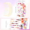Mabor 2 Pcs Travel Comb Mini Detangling Combs For Women Wide Tooth Combs