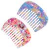 2Pcs Wide Tooth Comb For Women Travel Comb Mini Detangling Combs Anti Static Pocket Size For Thick Curly Wet Dry Hair