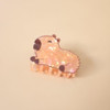 Cute Capybara Hair Clips Funny Acrylic Claw Clip For Women Cartoon Capybara Hair Clip