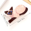 Cartoon Cats Hair Claw Clip For Women Girls Siamese Cat