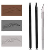 2Pcs Waterproof Pre Draw Mapping Pencils Peel Off Hard Core Eyebrow Pencils For Permanent Makeup Microblading And Brow Shaping
