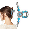 Extra Turquoise Blue Stone Sun Western Hair Clips Metal Retro Style Hairpin Western Claw Clips Nonslip Western Hair Accessories For Thick