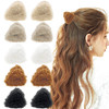 10Pcs Cute Plush Cat Ear Hair Clips Soft Non Slip Bangs Barrettes Forehead Hair Clips Winter Hair Accessories For Women