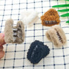 10Pcs Cute Plush Cat Ear Hair Clips Soft Non Slip Bangs Barrettes Forehead Hair Clips Winter Hair Accessories For Women
