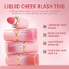 Lightweight Breathable Liquid Blush Soft Velvet Cream Face Cheek Tint Matte Cream Liquid Blush For Cheeks Natural Looking Soft Blush Cheek