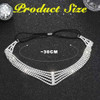 Jeairts Rhinestone Head Chain Crystal Forehead Bridal Prom Hair Jewelry
