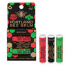 Portland Bee Balm All Natural Handmade Beeswax Lip Balm With Organic Coconut And Olive Oil Unscented Oregon Mint And Rose Garden 3 Count