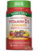 Nature's Truth Vitamin D3 Gummies | 10000 IU | 70 Count | Peach Mango Flavor | Vegetarian, Non-GMO & Gluten Free Supplement
