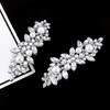 Whavel Pearl Hair Clips For Women 2 Pcs French Barrette Hair Clips Rhinestone Decorative Hair Accessories For Women Bride Silver