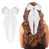 Wllhyf Big Bow Barrettes Hair Pins Soft Silky Satin Metal Bowknot Clips