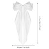 Wllhyf Big Bow Barrettes Hair Pins Soft Silky Satin Metal Bowknot Clips