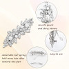 Deoot Hair Barrettes 4 Pcs Rhinestone Hair Clips For Women Hair Clip Barrettes With Rhinestones Crystal And Metal Alloy Flower Hairpins For