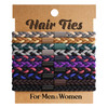 Easyoung 10Pcs Braided Hair Ties For Thick Curly Hair No Crease Coils For Men S Buns And Women S Long Hair