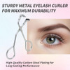 2 Pack Mini Eyelash Curler For Ends Silicone Eyelash Curler With Refill Pads Mini Lash Curler No Pinching Fits All Eyelash Shapes Small