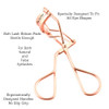 By The Clique Rose Gold Eyelash Curler With Soft Silicone Pad
