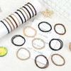 Wantgor Boho Hair Ties 20 Pcs Hair Bands 4 Styles Neutral Hair Ties 2.36Inch Cute Ponytail Holders Elastic Boho Hair Bracelets For Women