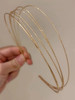 Tobeffect Multi Layers Metal Headbands For Women 2Packs Fashion Thin Headband Layered Gold Elegant Hairbands Headpiece Trendy Hair