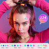 Jo Dominic Pimple Patches For Face 224 Count Hydrocolloid Acne Patches Cute Colorful Star Blemish Patches With Salicylic Acid Tea Tree Oil