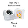 Yjmyujimi Nail Gel Polish Sculpture Gel 5G Black In Colour Clear Stroke Non Wipe Chrome Applicable Diy At Home Embossed Painting Gel Nail