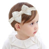 Yheahin Baby Girl Bow Headband Satin Crystal Bow Knot Toddler Hairband Soft Lace Elastic Headpiece Party Bows Hair Accessories For Newborn