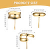 Peovlvn 3 Pcs Gold Hair Cuffs 1 Inch Metal Ponytail Cuff Gold Hair Tie Ponytail Holder Hair Clips Decorative Barrettes For Women Girls Long