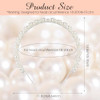 Lloussak Subtle Pearl Headband For Women Girls Pearl Flower Girl Headband For Wedding Birthday Party Hair Hoop Accessories For Photography