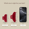 Hana Mia Large Red Claw Clip 4 Inch Acetate Hair Clip For Women