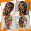 Ouligay 30 Pcs Gold Butterfly Hair Clips For Women Hair Rings For Braids Accessories Hollow Butterfly Metal Claw Clips Strong Hold 3D Gold
