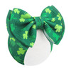 Yanjie 7 St.Patrick S Day Large Bow For Baby Girl Headband Newborn Infant Kids Shamrock Double Layer Messy Bow Headwrap
