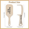 Hjzhii 2Pcs Wooden Bald Man S Comb Funny Bald Man S Brush